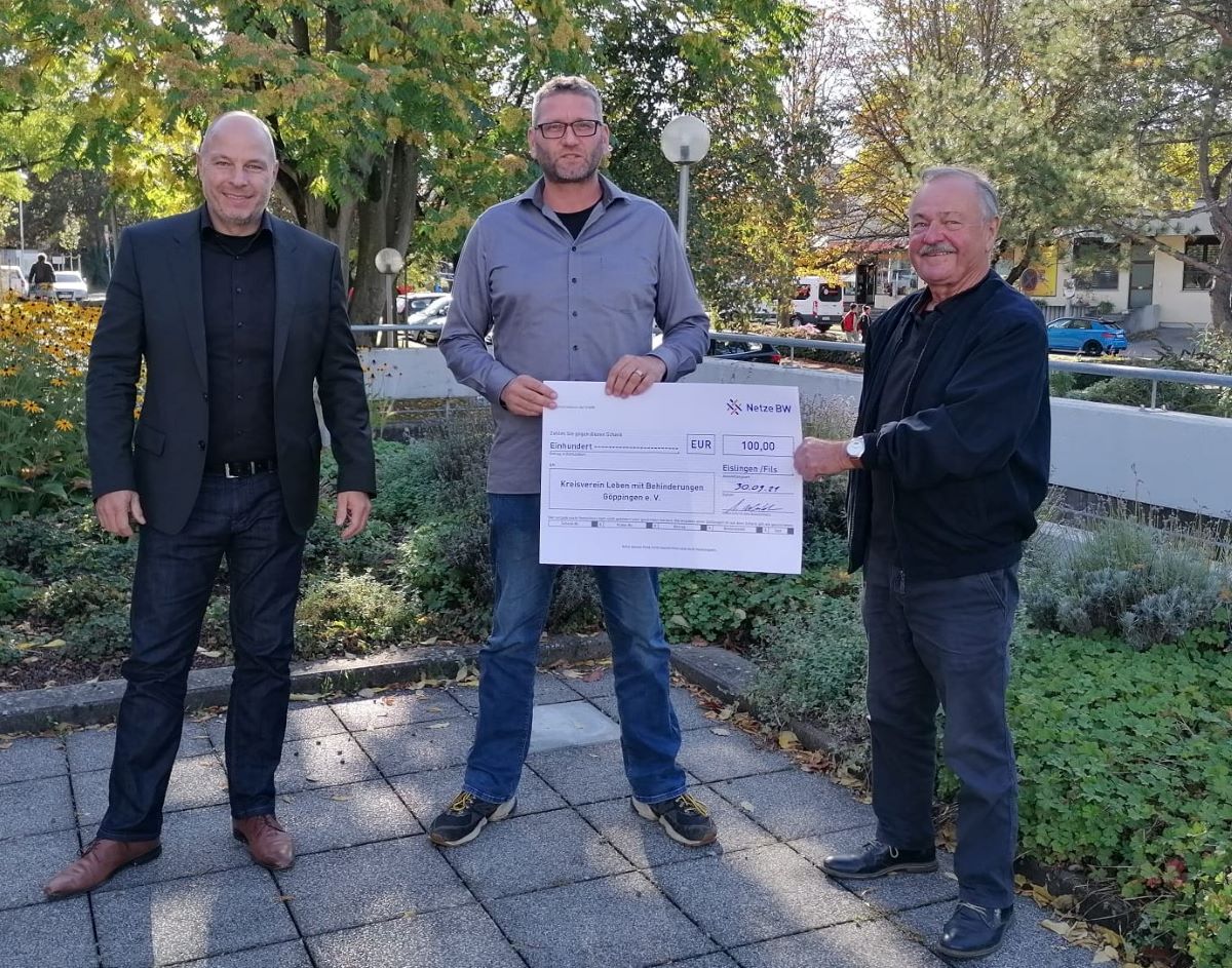 Spende aus eingesparten Portokosten von Netze-BW GmbH